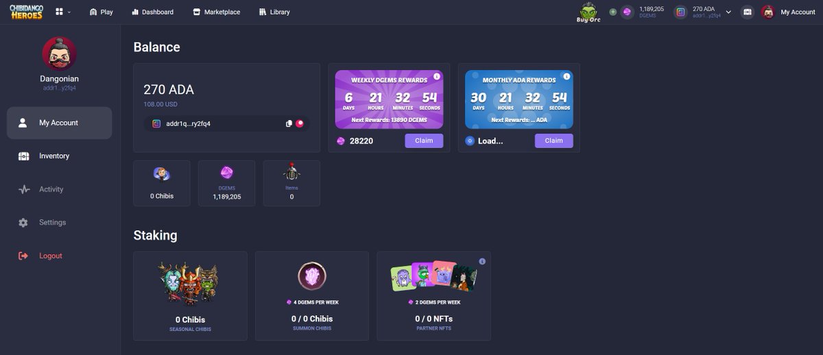 GM Chibi Army 🍡

Monthly $ADA Rewards for holding Season Chibis are up for Claiming 🔥👺