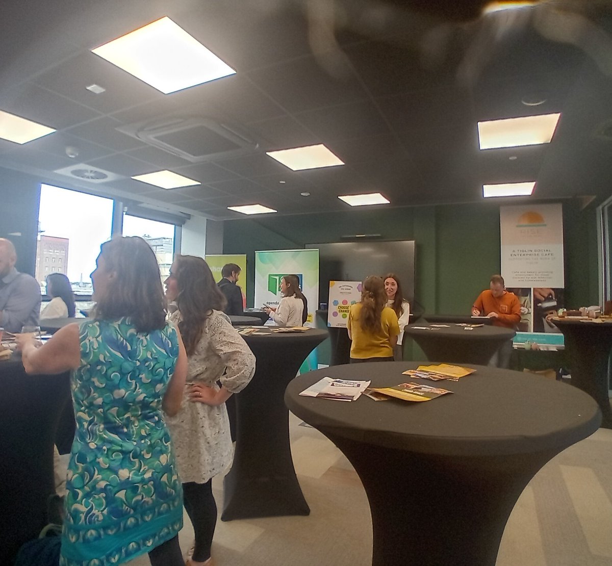 #SoCircular <a href="/socentie/">SocEnt.ie</a> <a href="/Miss_Faru/">Leyla F Karaha</a> #thesustainableschool earlier today great speakers and showcase #Buywisely <a href="/buysocialie/">buysocialie</a> at Guinness Enterprise Centre