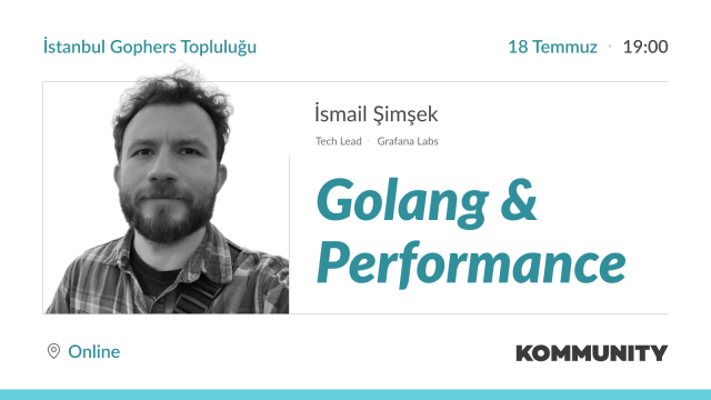 IstGophers's tweet photo. Go dilinin hızını ve verimliliğini keşfetmek ister misiniz?🚀

Grafana Labs ekibinde Tech Lead olarak çalışan @simsekismail, "Golang &amp; Performance" sunumu ile 18 Temmuz'da online olarak bizimle olacak.

Kayıt ve detaylar için:
https://t.co/SC2W1mHuBy https://t.co/ZlBcSg8A9X