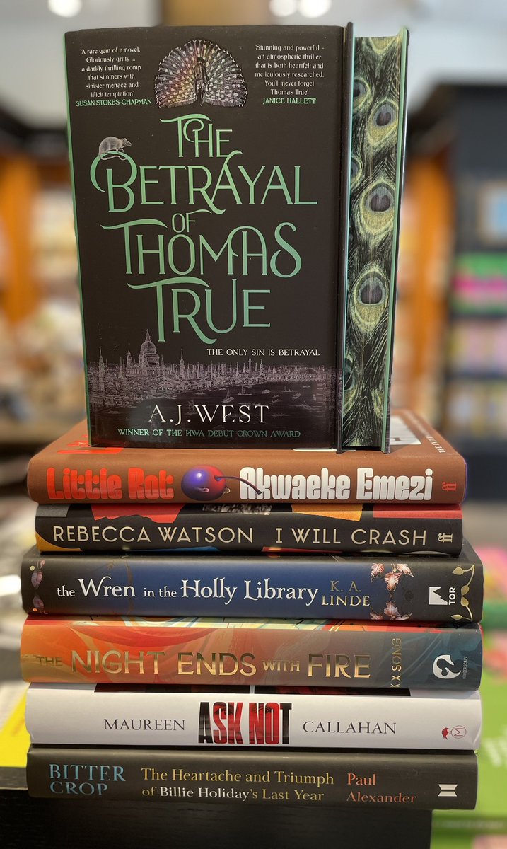 New hardbacks, some with pretty edges!