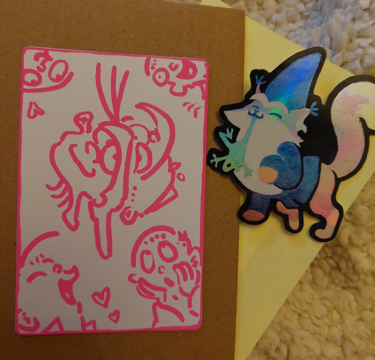 AutisticFoxCat's tweet photo. Lovely free 4 all eene drawing + monthly patreon sticker I received from the talented @Raveneesimo 💕 #eddeddy #eddyedd https://t.co/JcBXF1K2KO