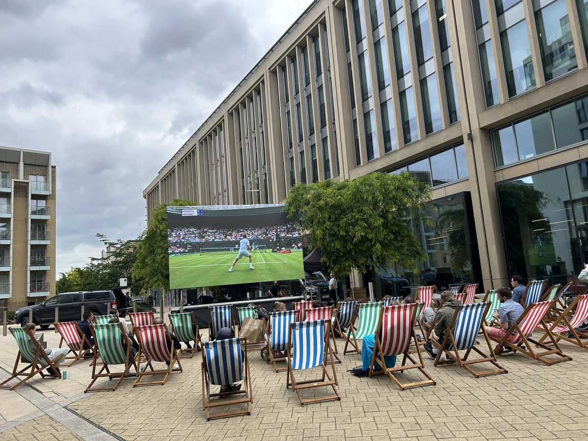You gotta @lovecambridge_  where you can watch Wimbledon