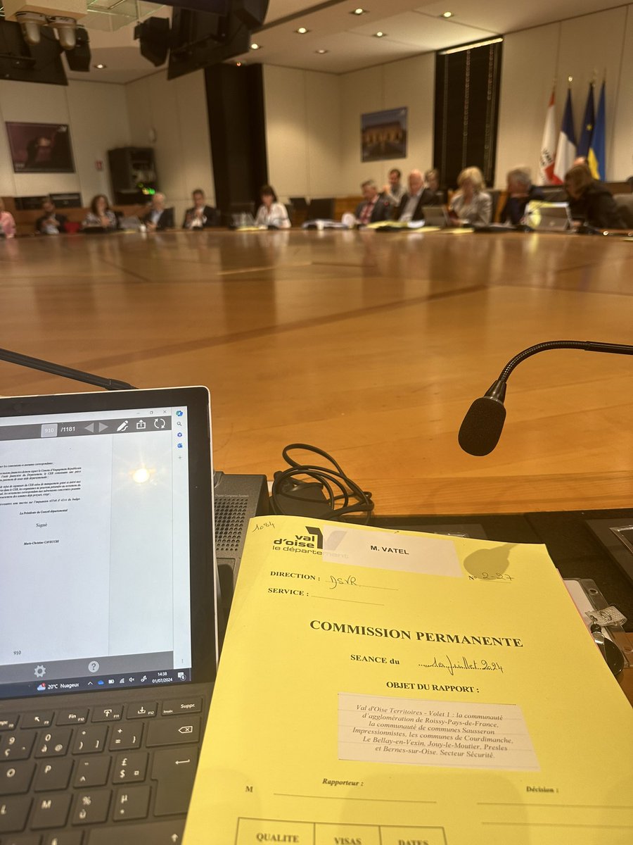 thomas_vatel's tweet photo. En CP au département pour notamment voter les subventions pour nos associations https://t.co/K3PyazD5Zf