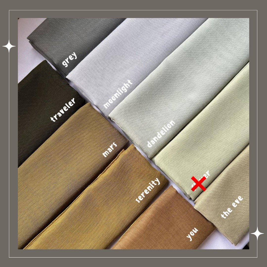 exuscarves's tweet photo. [HELP RT] 🎉 BESTSELLING 🎉

☆ #XOXO EDITION ☆

‼️ READY STOCK ‼️

BAWAL COTTON VOILE
(BIDANG 45)
RM 10 EXCLUDE POSTAGE

🌻 With L1485 tag
🌻 Measurement: 110cm X 110cm
🌻 Material: Cotton voile

‼️Buy 4pcs RM 40 free postage‼️

To order, please dm to buy 🩷 https://t.co/5Qj1wYtCxD