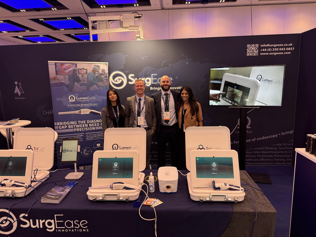 @surgeaseinnovations are excited to be here at @acpgbi Annual Conference 2024. Come and check out our digital rectoscope #LumenEyeX1 and the world’s first TRIPLANAR view of the anal canal complex #TriEye