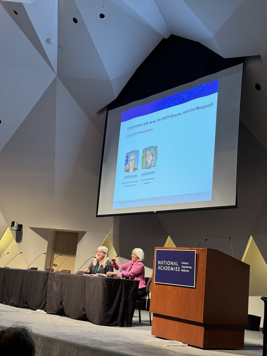 Dashun Wang (@dashunwang) on Twitter photo Here we go!! Opening talk by Arati Prabhakar, the head of <a href="/WHOSTP44/">White House OSTP 44</a> in the <a href="/WhiteHouse/">The White House</a> & science advisor to <a href="/POTUS/">President Donald J. Trump</a>
1st remark: “#scienceofscience is such as important field for us”
#ICSSI Here we go!! Opening talk by Arati Prabhakar, the head of <a href="/WHOSTP44/">White House OSTP 44</a> in the <a href="/WhiteHouse/">The White House</a> & science advisor to <a href="/POTUS/">President Donald J. Trump</a>
1st remark: “#scienceofscience is such as important field for us”
#ICSSI