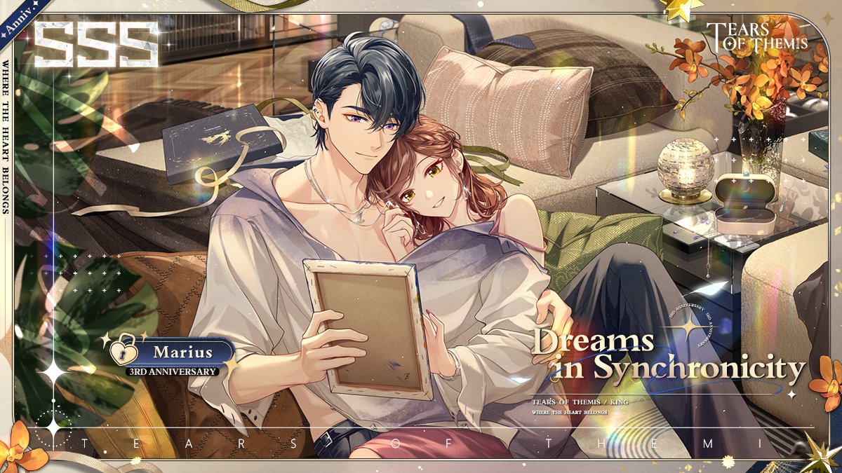 TearsofThemisEN's tweet image. #WhereTheHeartBelongs Marius SSS ✦Dreams in Synchronicity✦

✅Follow &amp;amp; Repost
🎁50 USD Gift Card ×1
🎁Merch Pack ×1

Where the Heart Belongs - Marius Event Shadow of Themis begins on 7/12 with a rate-up for the SSS card.

#TearsOfThemis #HoYoverse #ToT3rdAnniv