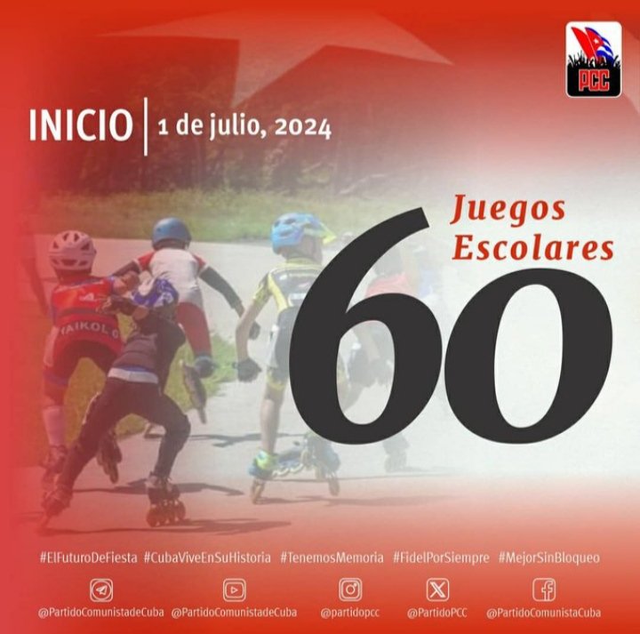 ConchitaHumanos's tweet photo. Cómo parte de las actividades del verano comienzan los Juegos Escolares ,de estos  jóvenes  saldrán los futuros campeones que defenderán con orgullo la bandera de la patria 🇨🇺 revolucionaria.
#Conchita #AgroalimPorCuba https://t.co/NA4GCDiRp9