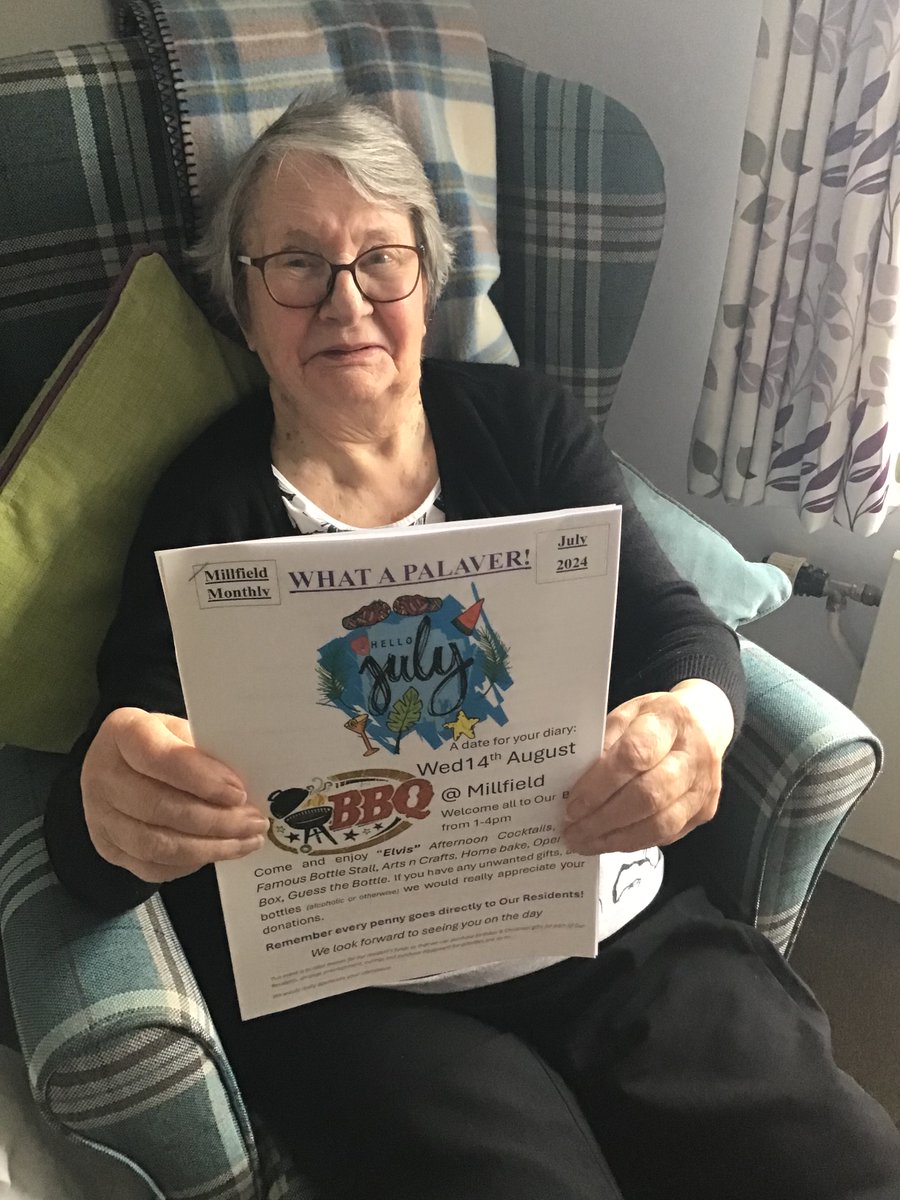 MillfieldCare's tweet image. Some of the ladies look forward to receiving our MILLFIELD monthly palaver @Steve_Vessey @AnchorLaterLife #magazine #whatapalaver