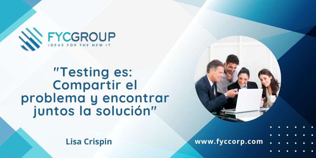 fycgroup's tweet image. ✅&quot;Testing es: Compartir el problema y encontrar juntos la solución&quot;  #LisaCrispin

🙌🕵️Feliz inicio de semana  💬

#PruebasDeSoftware #CalidadDigital #DetectivesDeCodigo #ExcelenciaEmpresarial #TestingQuotes #SoftwareBug #Testersdesoftware #Testing #QAEngineer #SoftwareTesting