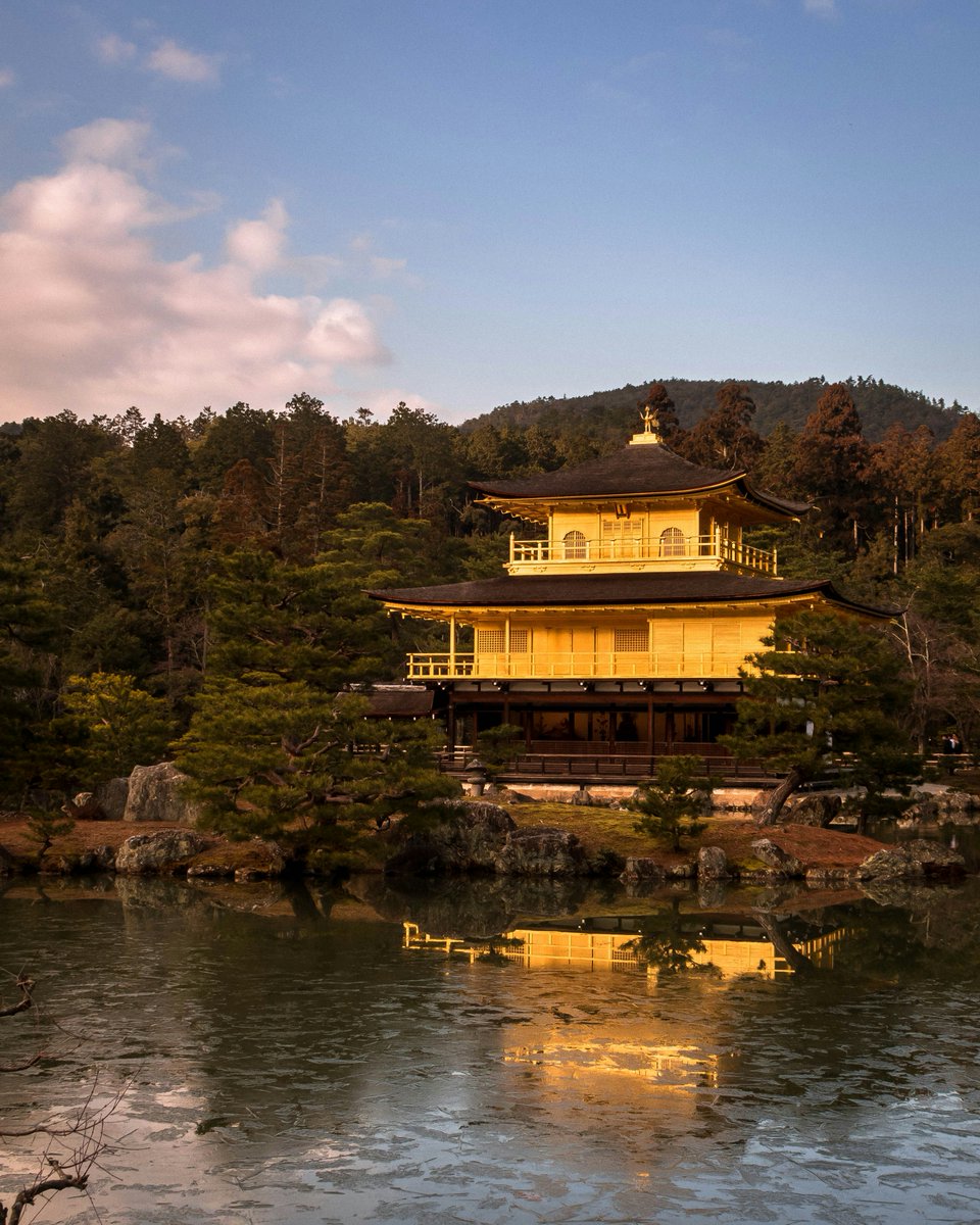 TokyoJournal1's tweet photo. Discover the beauty of Kinkaku-ji, Kyoto's Golden Pavilion. Built-in 1397 and covered in gold leaf, this Zen Buddhist temple is a must-see for its stunning reflections and serene gardens. ✨🏯
Photo by Giuliano Gabella
#Kinkakuji #Kyoto #Japan #History #ZenBuddhism #TravelJapan https://t.co/SjtwAiVZVJ