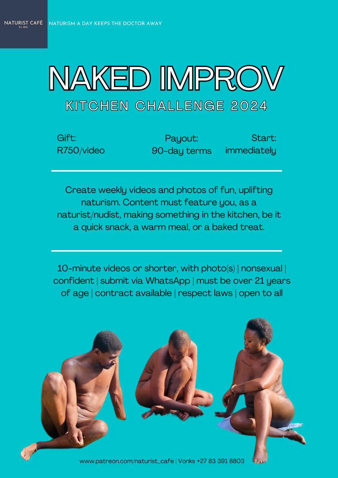 naked improv naturist  / X