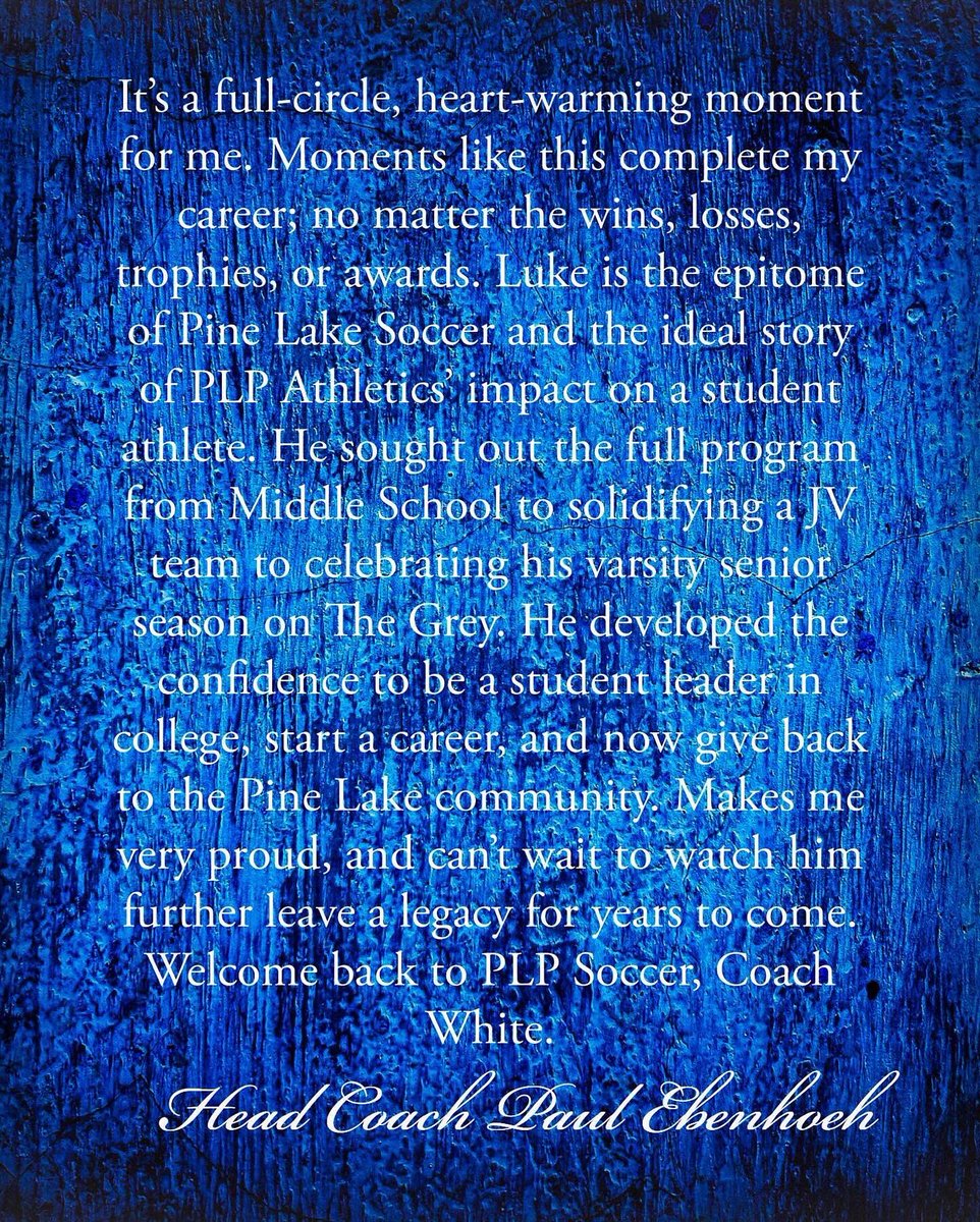 PLP Boys Soccer (@plpboyssoccer) on Twitter photo Welcome to our new Assistant Coach! And it’s also a welcome back!!! <a href="/PineLakePrep/">Pine Lake Prep</a> <a href="/PLP_Athletics/">Pine Lake Sports Fans</a> Welcome to our new Assistant Coach! And it’s also a welcome back!!! <a href="/PineLakePrep/">Pine Lake Prep</a> <a href="/PLP_Athletics/">Pine Lake Sports Fans</a>