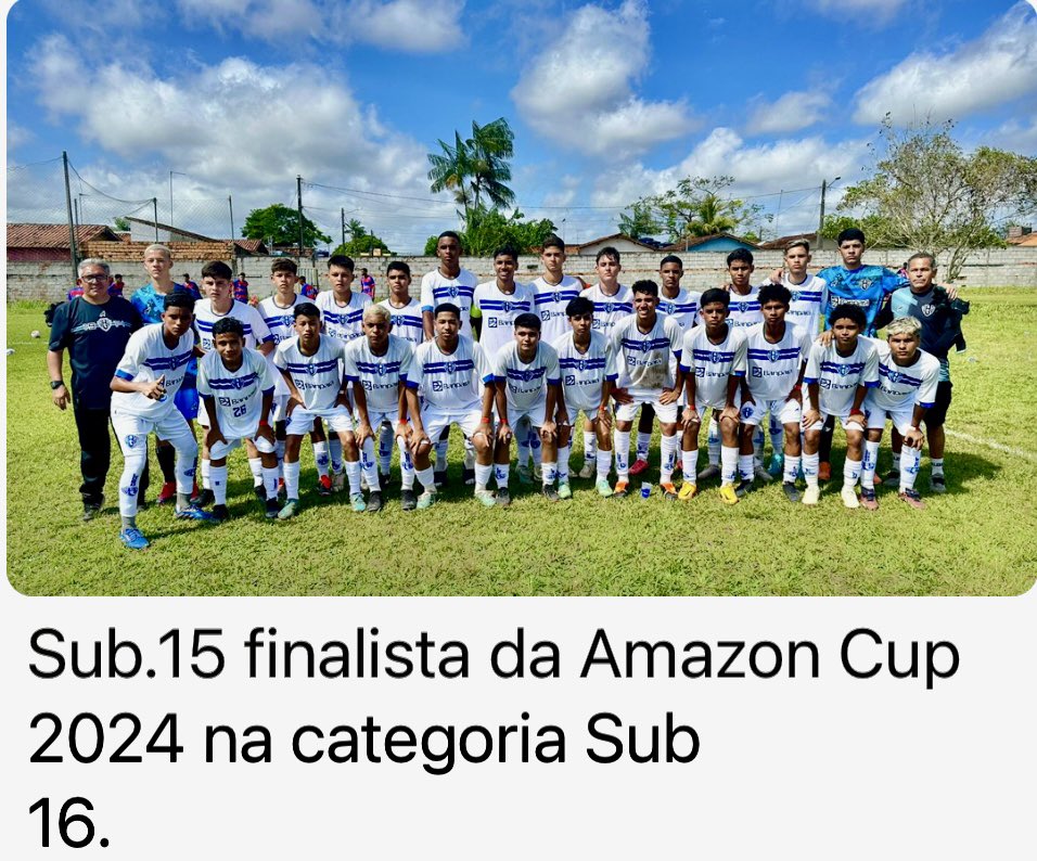 Hélio dos Anjos (@helio_dos_anjos) on Twitter photo Fim de semana lindo para a garotada do Sub 15 e Sub 13 do <a href="/Paysandu/">Paysandu Sport Club</a>…Finalistas do Amazon Cup 2024…Santos e Fluminense presentes com duas joias da Base e o <a href="/Paysandu/">Paysandu Sport Club</a> chegando forte nas finais…Parabéns a todos envolvidos e principalmente os atletas…Amo ver isso!!! Fim de semana lindo para a garotada do Sub 15 e Sub 13 do <a href="/Paysandu/">Paysandu Sport Club</a>…Finalistas do Amazon Cup 2024…Santos e Fluminense presentes com duas joias da Base e o <a href="/Paysandu/">Paysandu Sport Club</a> chegando forte nas finais…Parabéns a todos envolvidos e principalmente os atletas…Amo ver isso!!!