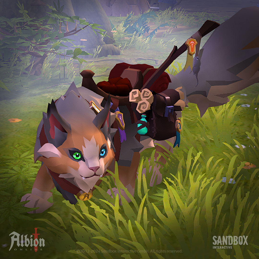 albiononline's tweet photo. As you heard in our latest devtalk, the new update brings Albion Journal - a system with quests and rewards!
Earn items, avatars, rings, costumes, and mount skins! Here’s a first sneak peek: the adorable Voyager’s Cat from the Exploration section!🐱✨
#AlbionOnline #PathsToGlory https://t.co/5opT3rAvqA