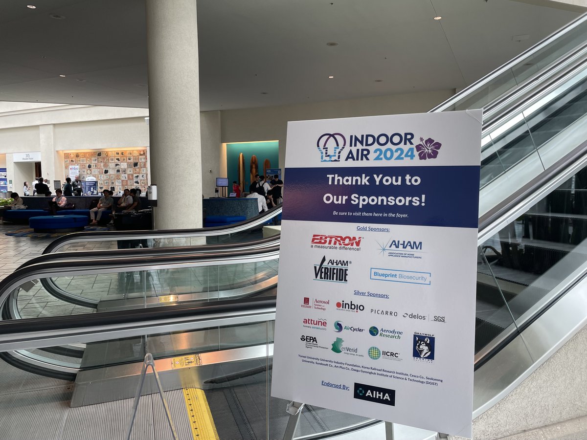 Thank you to all our incredible sponsors! 👏⭐️

Visit our website or the 3rd floor lobby to learn more about them! indoorair2024.org/sponsors/