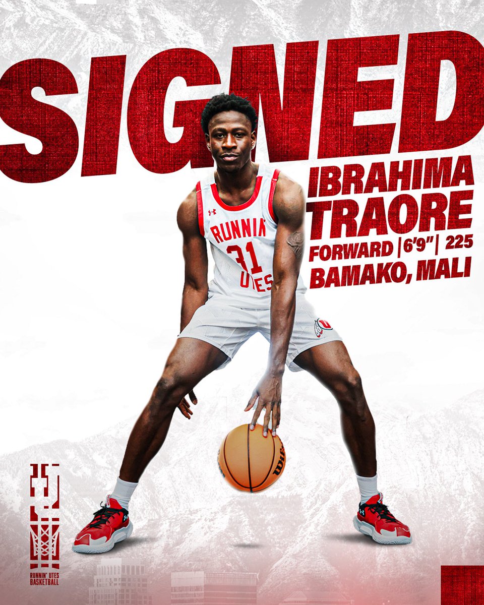 Help us extend a warm Salt Lake City welcome to <a href="/Ibrahim69541818/">Ibrahima Traore</a>, the newest member of the Runnin’ Utes‼️