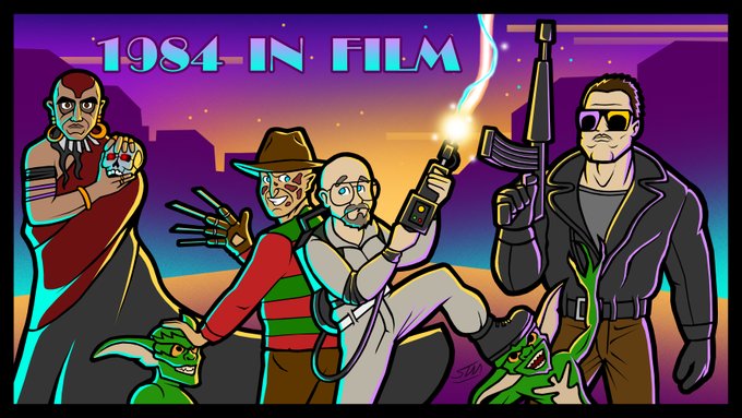 1984 IN FILM is here!  It's the year that gave us The Terminator, Gremlins, Ghostbusters, Freddy, and<a href="/tag/wolverine"class="tags"><span>#wolverine</span></a><a href="/tag/deadpool"class="tags"><span>#deadpool</span></a><a href="/tag/deadpoolandwolverine"class="tags"><span>#deadpoolandwolverine</span></a>