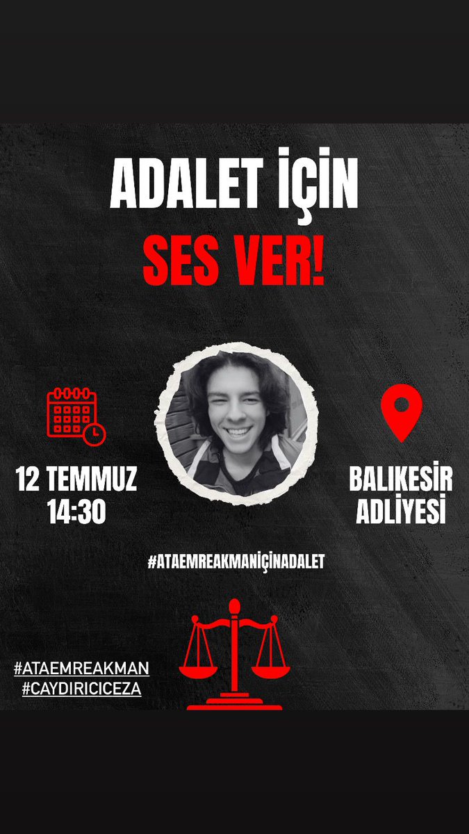 melek00083's tweet photo. #AtaEmreAkman
#AtaEmreAkmanİçinAdalet
#AtayaAdaletİçinBalıkesire
#GüvendeDeğiliz
#YaşFarkEtmezAdalet
#YaşFarkEtmezÖmürBoyuHapis
#Adaletİstiyoruz
#Balıkesir
#CinayeteSessizKalma
#caydırıcıceza https://t.co/wzgA3rFlCY
