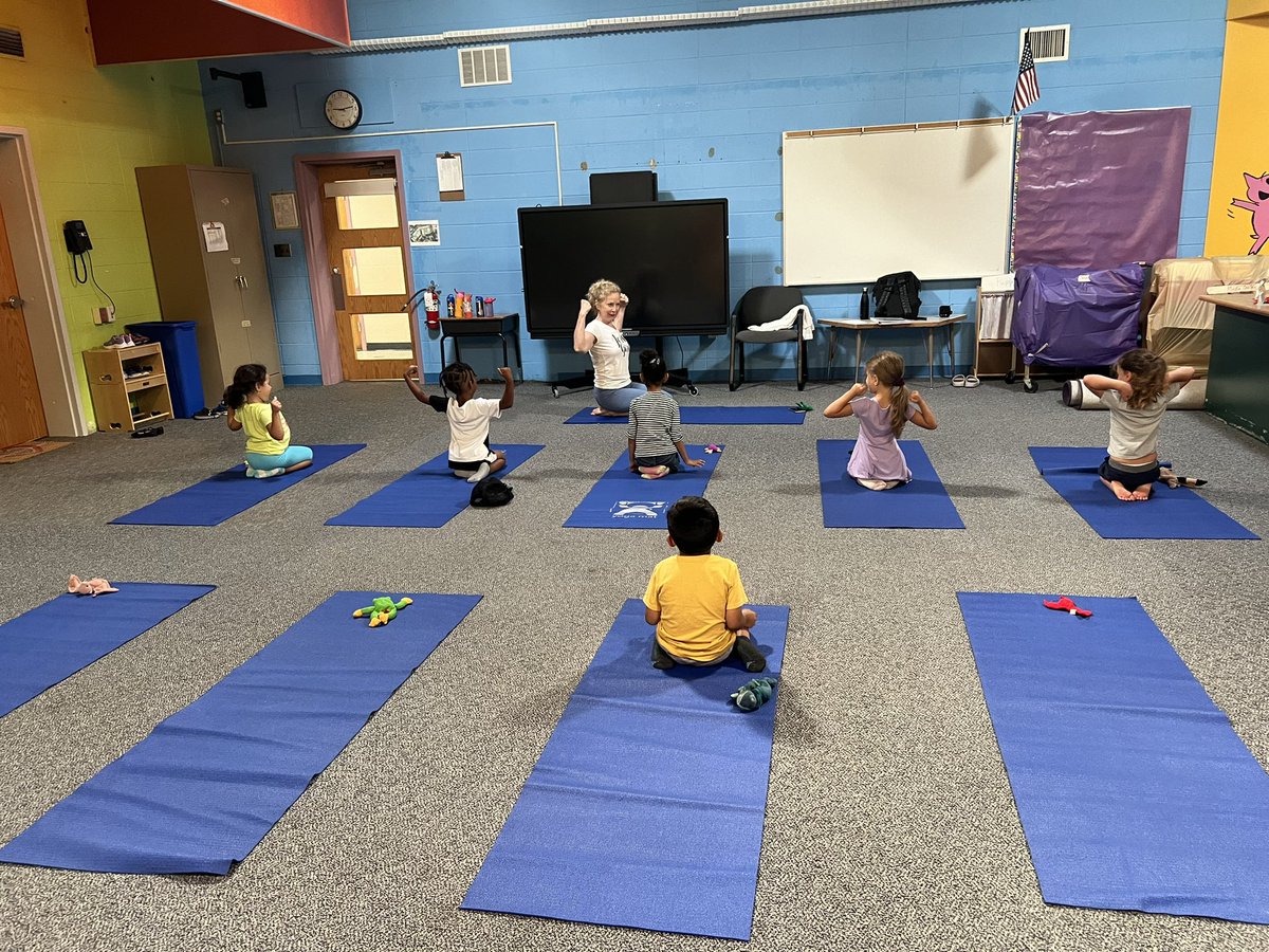 Soon to be #KinderKids- these #PreschoolDragons became Yogis today!  A great first day of #KindergartenTransition! <a href="/irvingprimaryhp/">Irving Primary</a>