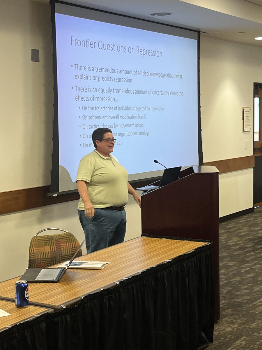 Final panel of the day

Jenn Earl (Delaware) on catching up with repressive governments in our understanding how repression works.