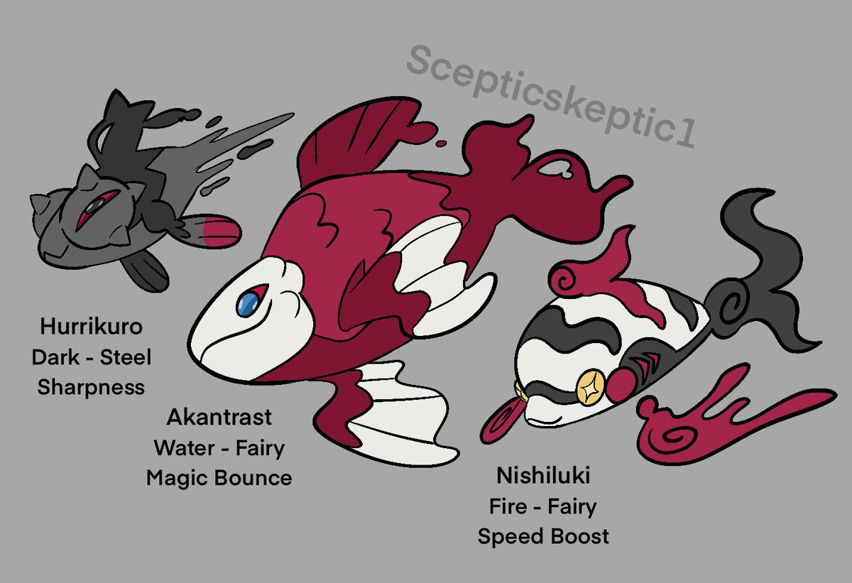 Chihiro’s Goldfish as Pokemon
#kagurabachi #fakemon