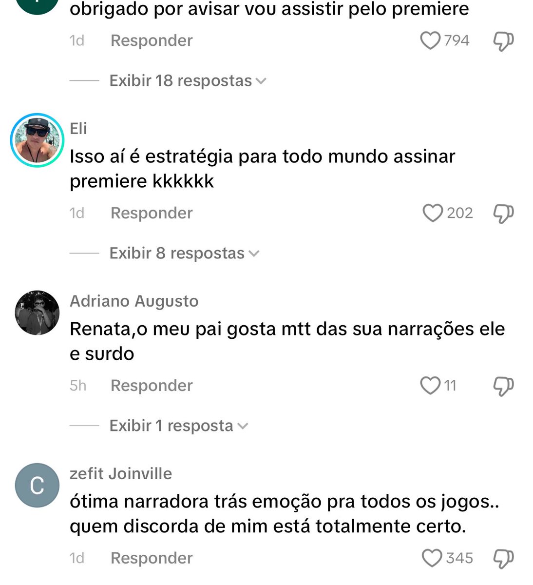O que fazem com a Renata Silveira é covardia pura.

Existem vários profissionais inclusive da mesma emissora que cometem erros bizarros na transmissão e não vejo ninguém falando. 

A Renata nitidamente estuda e muito para as suas transmissões. Sempre bem informada e objetiva.