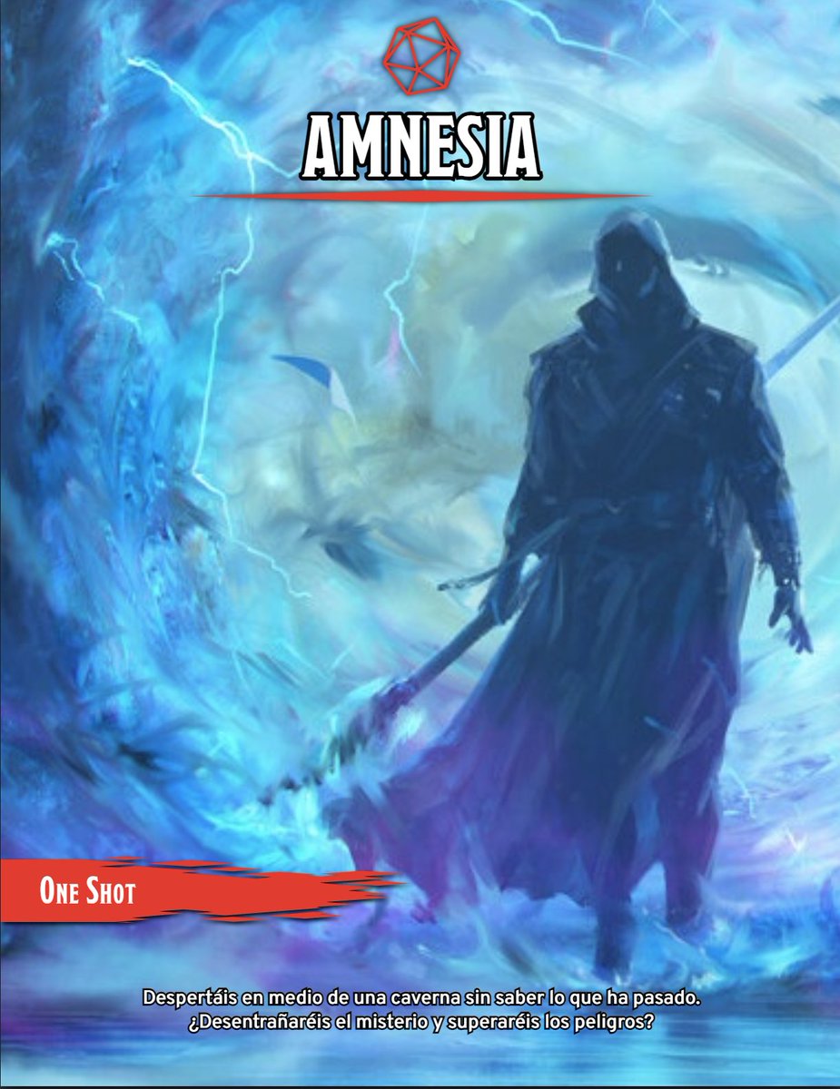 ¡Ha ocurrido! ¡Nueva aventura en el blog! Un one shot titulado Amnesia. ¿Qué pasaría si los jugadores despiertan en medio de la mazmorra, sin recordar nada y con el cadáver del villano a sus pies? - avalon20.blogspot.com/2024/07/aventu…