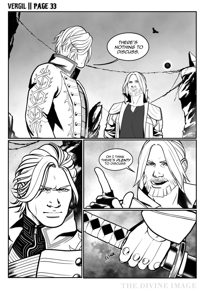 kakemakes's tweet photo. 𝐓𝐇𝐄 𝐃𝐈𝐕𝐈𝐍𝐄 𝐈𝐌𝐀𝐆𝐄 - 𝐂𝐇𝐀𝐏𝐓𝐄𝐑 𝐓𝐖𝐎  

PAGE - 33 
 #DMC #TheDivineImage #DevilMayCry https://t.co/OAcVU8NLgo