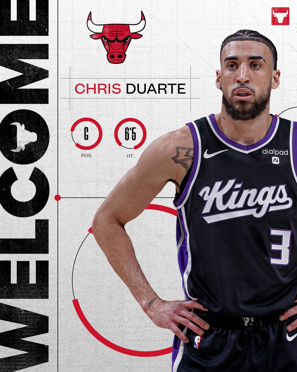 chicagobulls's tweet photo. Welcome to Chicago, Chris Duarte 🤝 https://t.co/u5CZajctt0