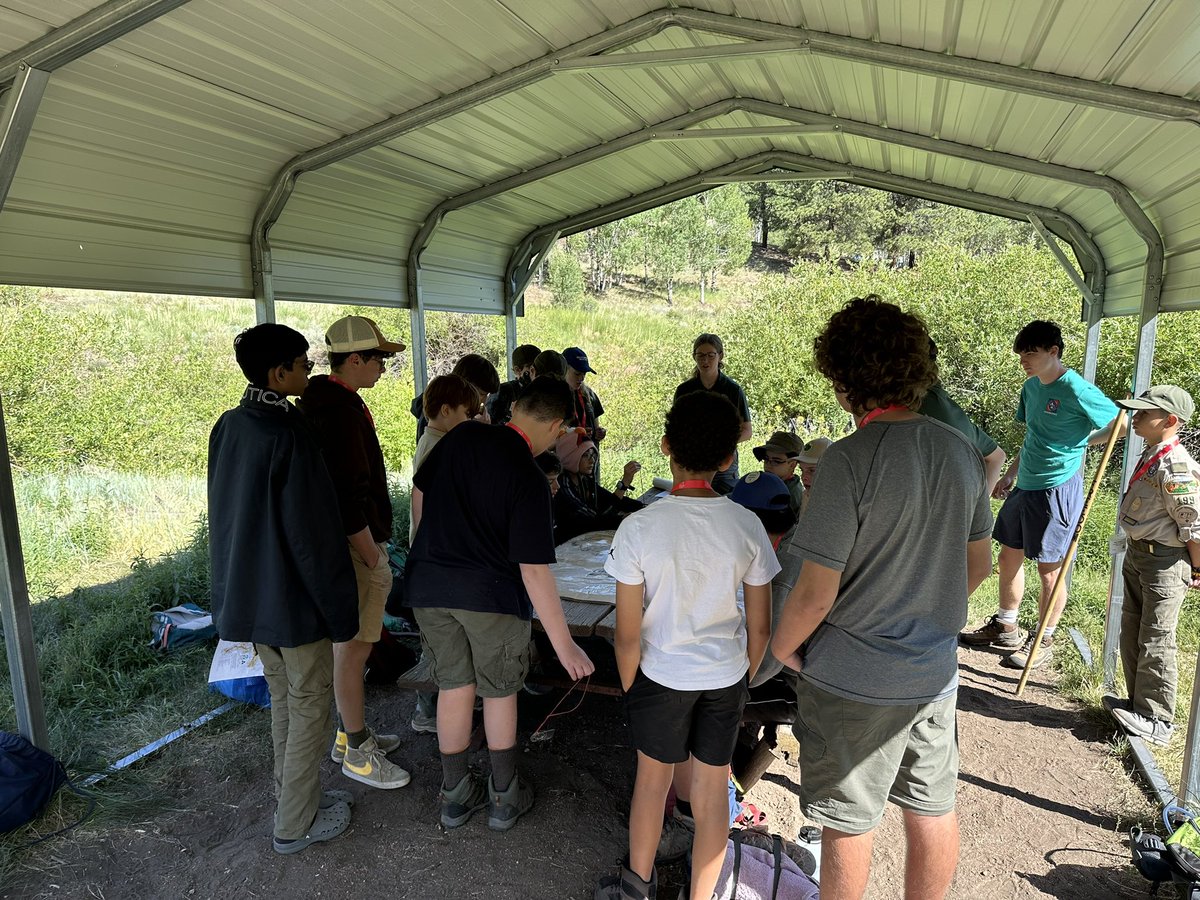 Troop298's tweet photo. Merit badge work, that big beautiful sky and a woodland visitor. https://t.co/EAb24X5Qnl