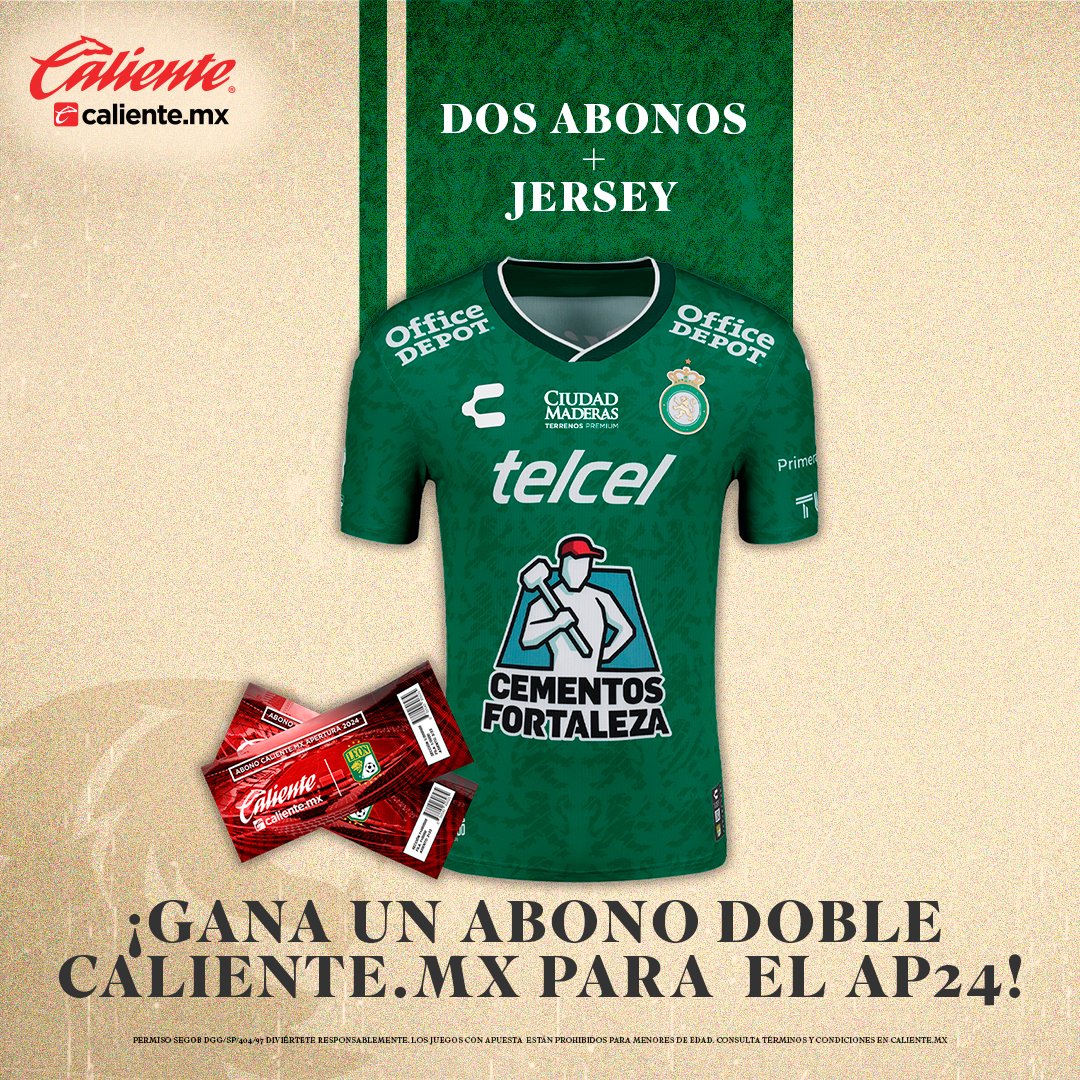🏟️Caliente.mx te lleva al GLORIOSO🏟️

Gana un ABONO DOBLE para nuestros juegos de loca (Incluye Fase Final) + JERSEY 🦁

Haz lo siguiente 👇🏽
1️⃣Sigue a <a href="/calientesports/">Caliente Sports</a> 📲
2️⃣Dale 🔁 y ❤️
3️⃣Comenta por qué quieres ir al estadio en el #AP24 y el HT #MásAcciónMásDiversión