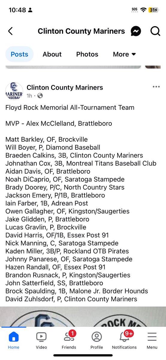 Matt Barkley π¨π¦ 2025 (@mattbarkleyy) on Twitter photo Iβd like to thank the <a href="/MarinersLegion/">Clinton County Mariners</a> for a very well ran and competitive tournament.
To cap off the weekend I was named to the all tournament team. Iβd like to thank the <a href="/MarinersLegion/">Clinton County Mariners</a> for a very well ran and competitive tournament.
To cap off the weekend I was named to the all tournament team.