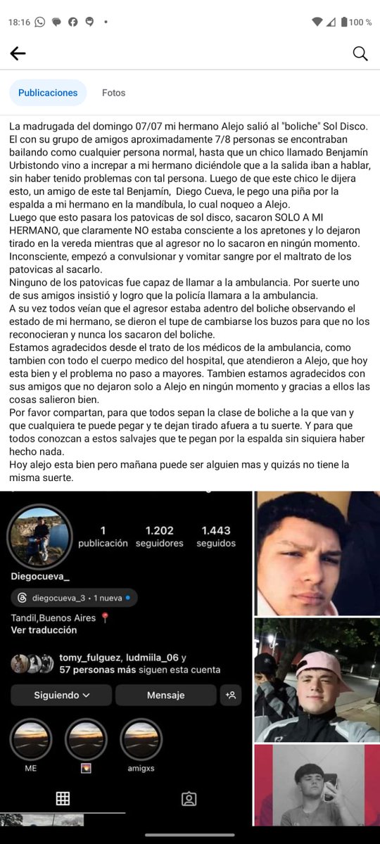 Compartan por favor! Le paso a mi hermano..