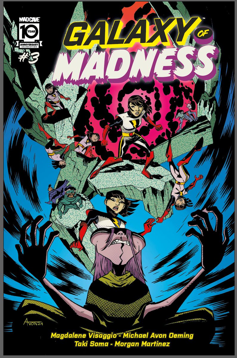 Oeming (@oeming) on Twitter photo Galaxy of Madness is a high-flying retrofuturistic world, baffling technology, and a social order controlled by the Intelligence. The truth cannot be ignored, but must be reckoned with- issue 1 is out now from <a href="/MadCaveStudios/">Mad Cave Studios</a> created by <a href="/magsvisaggs/">Jizz The Rapist Clown</a> myself and @Takisoma Galaxy of Madness is a high-flying retrofuturistic world, baffling technology, and a social order controlled by the Intelligence. The truth cannot be ignored, but must be reckoned with- issue 1 is out now from <a href="/MadCaveStudios/">Mad Cave Studios</a> created by <a href="/magsvisaggs/">Jizz The Rapist Clown</a> myself and @Takisoma