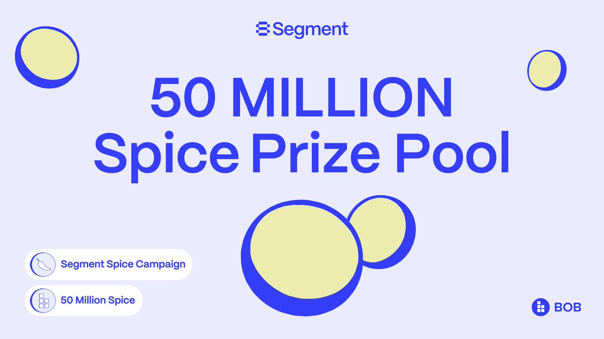 We are spicing things up!🔥

Get ready for a series of contests with a total prize pool of 50M Spice!🌶️

Stay tuned for the first contest of the Segment Spice Campaign.