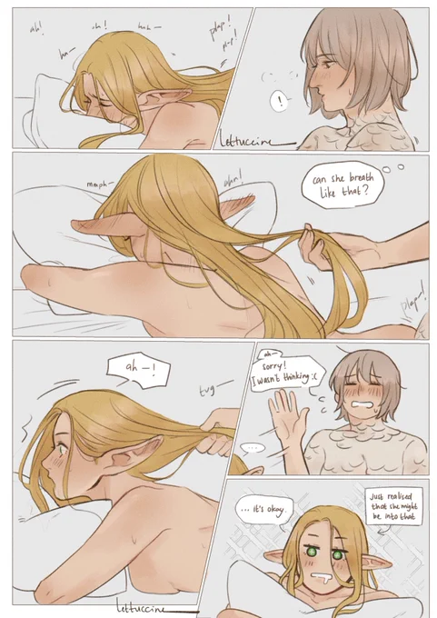 #farcille 
the first one is spicy silly comic, the second one is... dragon cock. 