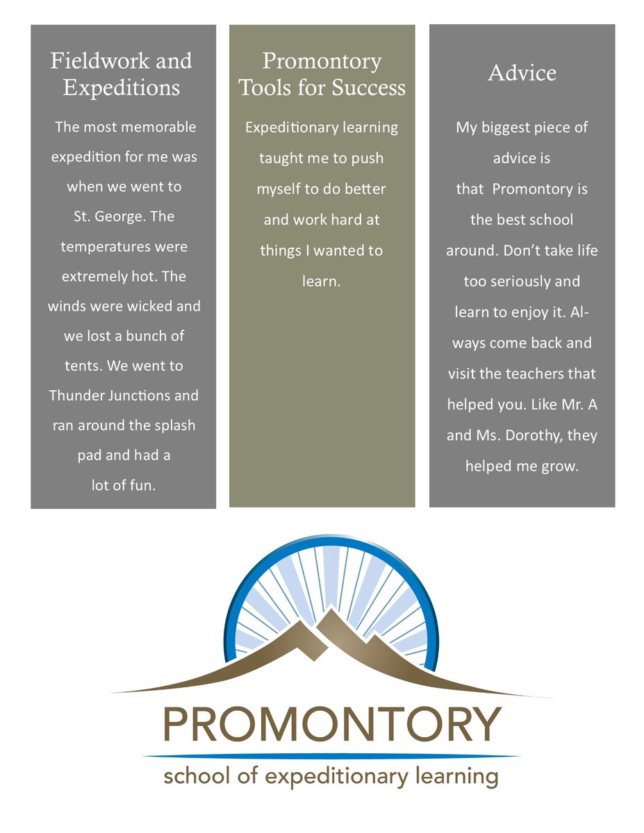Promontory School of Expeditionary Learning tweet media