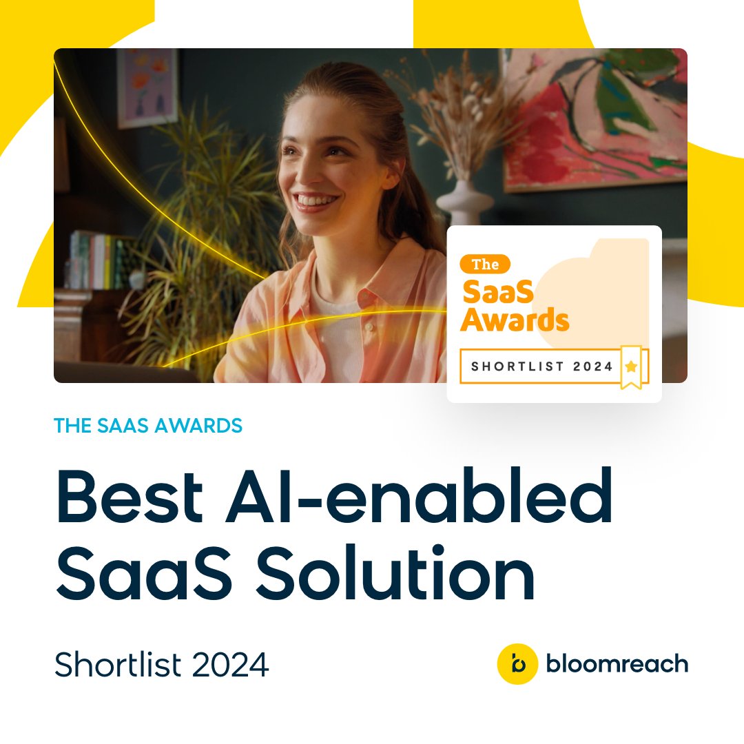 bloomreach_tm's tweet photo. Exciting News! Bloomreach's Loomi has been shortlisted for the SaaS Awards under "Best AI-enabled SaaS Solution"! 🚀 

This recognition is a testament to our commitment to innovation and excellence. Let's continue to redefine ecommerce together! 🙌

#Bloomreach #Loomi #SaaSAwards https://t.co/rbbVb25eWm
