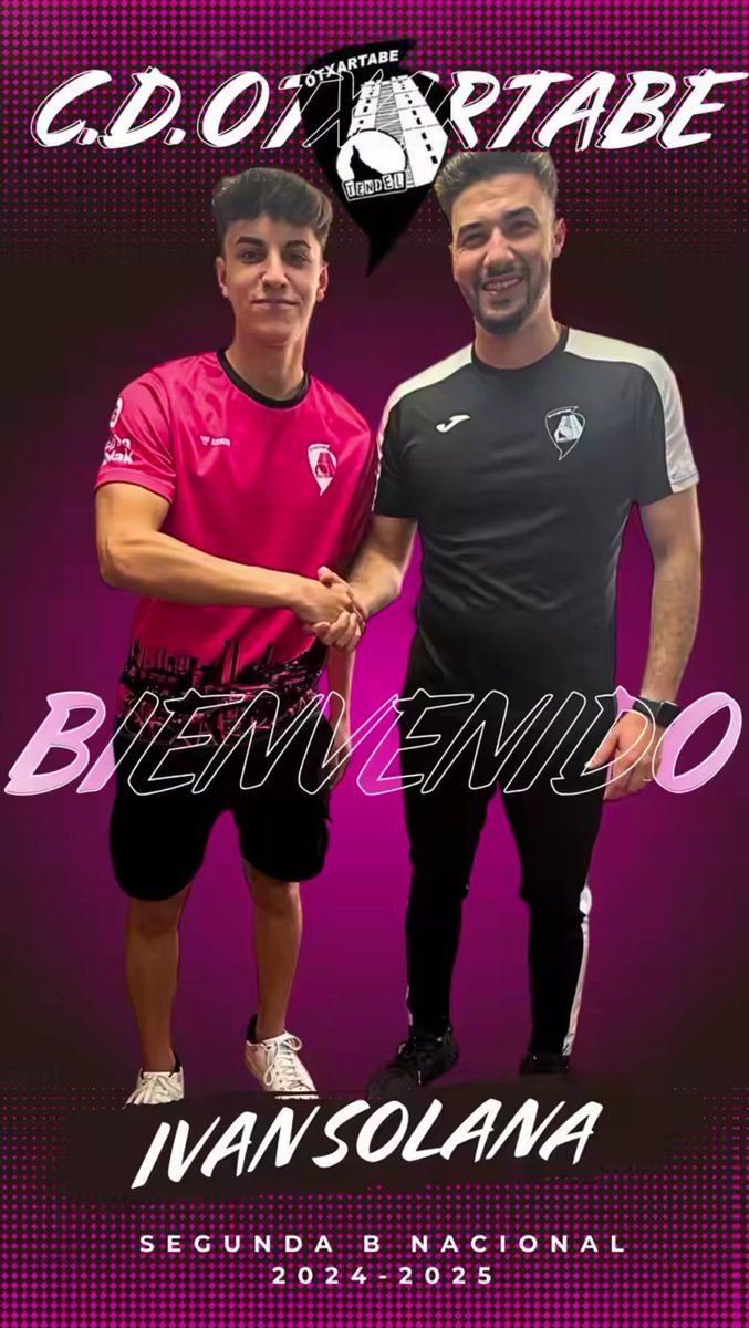 entorno5x5's tweet photo. 💥 🔄 FICHAJE / 2ªB 🇪🇸 💥 

🗞️ El jugador @Ivansg101 🇪🇸 es nuevo fichaje del @Otxartabe 🩷🖤 para la temporada 2024/2025, procedente de @ElLegadoElPozo @ElPozoMurcia_FS ❤️ de DH Juvenil 🇪🇸. ¡Mucha suerte al club y al jugador en su etapa juntos! 👏🏻

#Bilbao #Vizcaya #PaísVasco https://t.co/YsGWt9I4cG