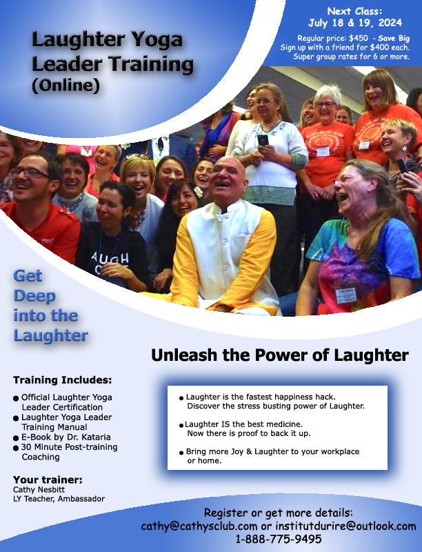🚨URGENT🚨 Only a few spots left for our Laughter Yoga Leader Training on July 18-19 in Bradford, Ontario! 🎉
🗓️ Don't miss this chance to become a certified leader and transform lives with laughter. 
Sign up NOW before it's too late! ➡️ Email cathy@cathysclub.com
#LaughterYoga