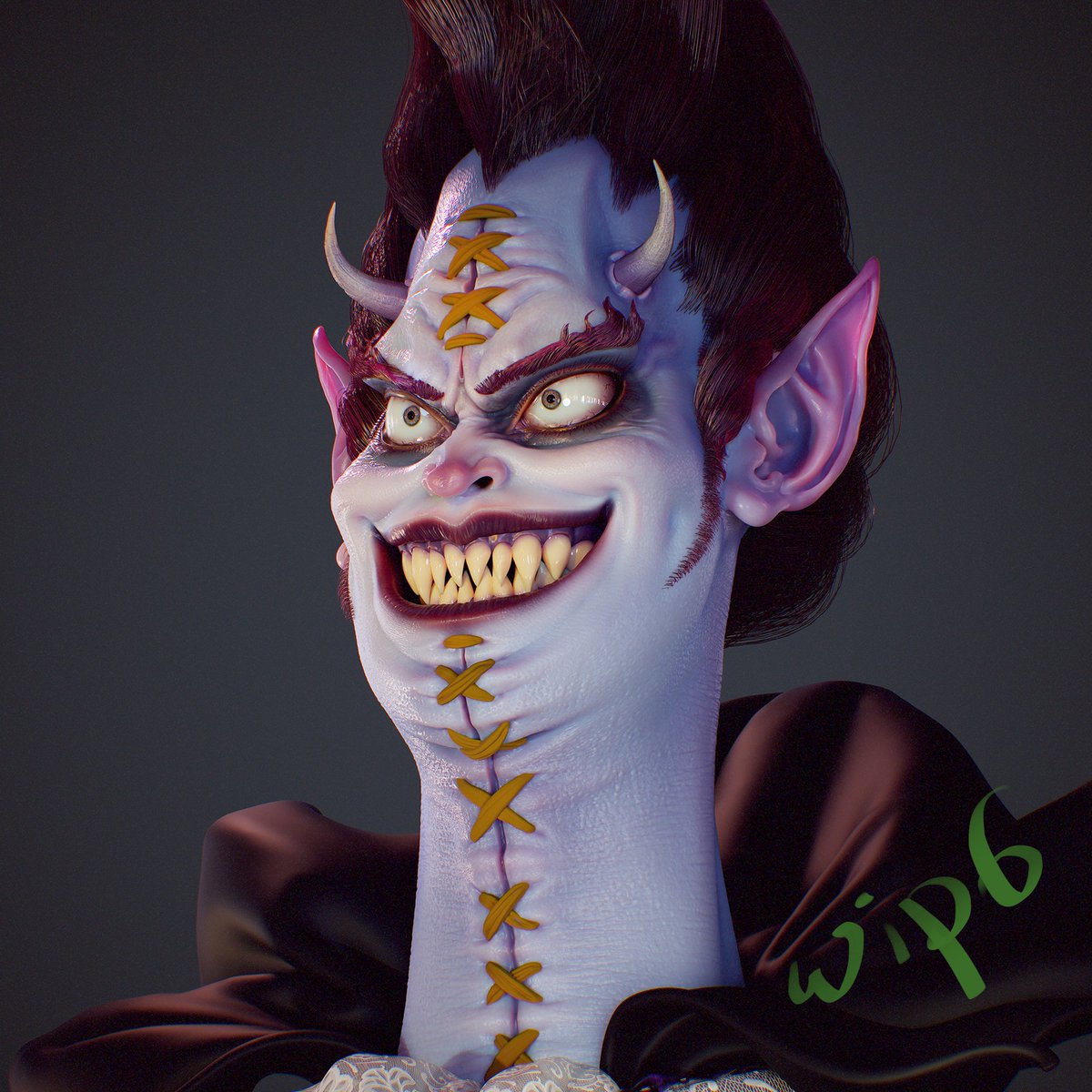 odinokate's tweet photo. Here is a WIP 6✨ Fan Art of Gecko Moria😈 (hair in Zbrush). Hair is not the main thing in this work, I wanted to spend more time on the skin here. I also decided to sculpt the pupil for this character.
#zbrush #sculpting #wip #maxonzbrush #ONEPIECE #geckomoria #fanart #3dart https://t.co/Mk1YKU7CFW
