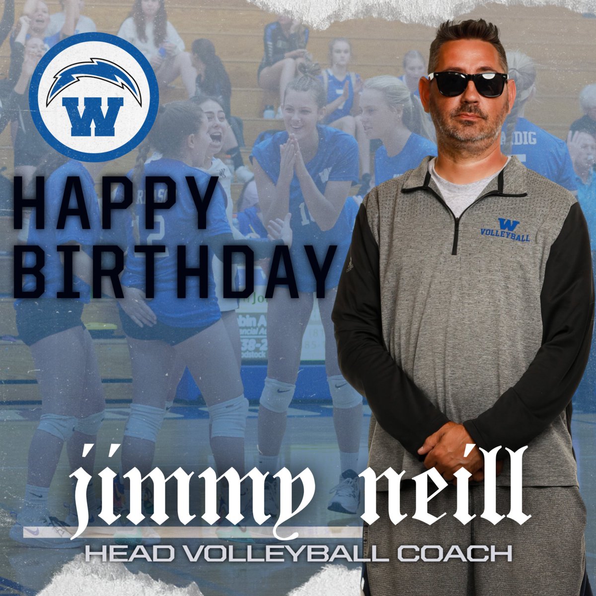 Our favorite volleyball coach is celebrating a big birthday today! We hope it's a great one. Thanks for all you do, Coach Neill!

🤟💙⚡️🎂