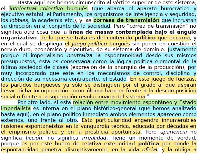 T_Rejected's tweet photo. En ausencia de revolución y de Partido Comunista (hoy por reconstituir), tanto la espontaneidad social burguesa como el parlamentarismo institucional del Estado imperialista expresan, precisamente, el eterno giro (socio-liberal) de la sociedad burguesa sobre sí misma. https://t.co/ut4D6gaBpb