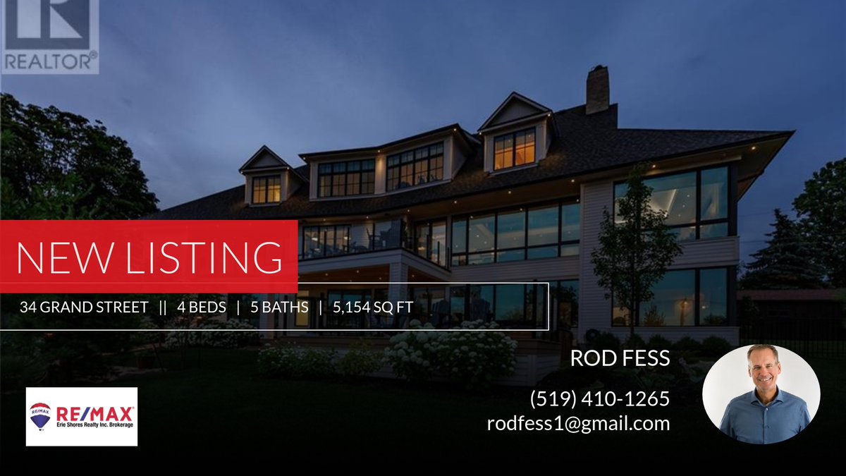 If you're looking for a 4 bedroom home in Port Dover, this new listing could be the one! Click for more pictures and information. Show someone who might be interested or call me at (519) 410-1265!

Rod Fess 
519-410-1265

RE/MAX... homeforsale.at/34_GRAND_STREE…