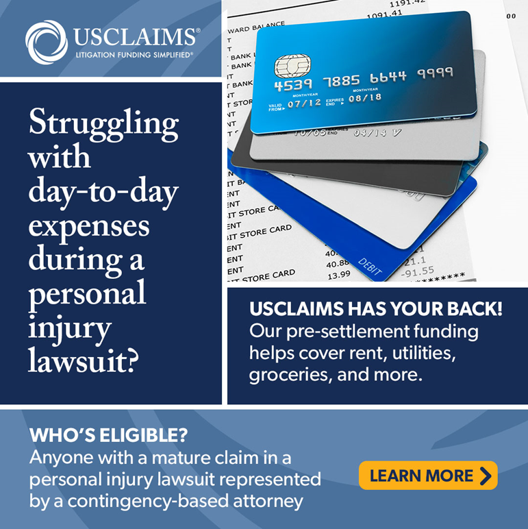 usclaims's tweet photo. Struggling with day-to-day expenses during a personal injury lawsuit? 

Apply now on our website! https://t.co/uAkn7YKGJn

Call Us Today at (888) 856.6278 – It’s Completely Risk Free https://t.co/D6j9dZs7MJ