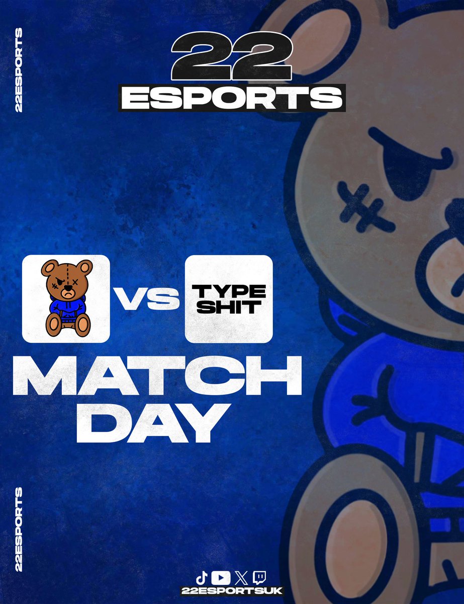 22EsportsUK's tweet photo. Playoff Time in @XP_Europe for 22 Sapphire as they start in WR1

🔵@SAMMY_COD 
🔵@Barkerz17 
🔵@ravan___
🔵@jbux_

⚔️#TypeShit
⏱️7:30
🔗https://t.co/CQg6Z8avHy

#UpThe22 🧸 https://t.co/H6FZoFOcxc
