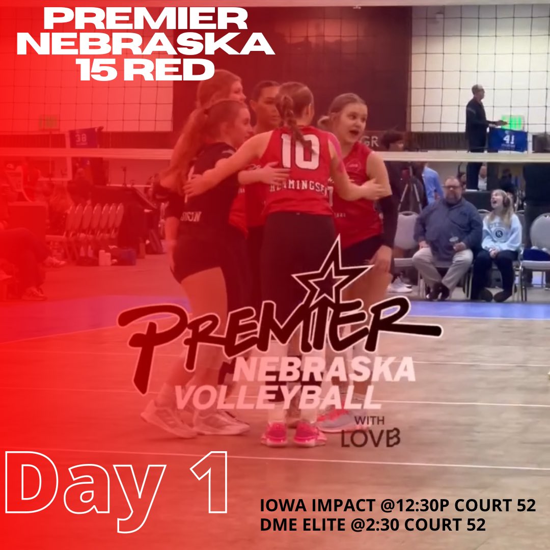 Ready for Day 1 at USAV Nationals <a href="/Premier_VB/">Premier Nebraska VB</a>