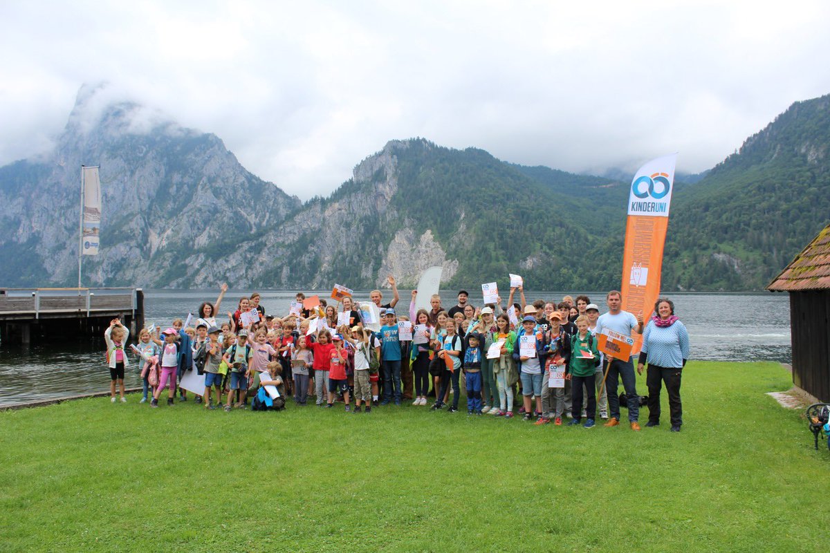 Geschafft, im wahrsten Sinn des Wortes #KinderUni #Almtal #Traunsee #KinderUniOÖ