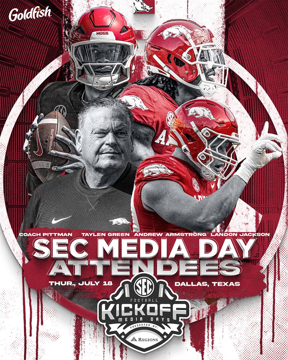 Arkansas Razorback Football (@razorbackfb) on Twitter photo Talkin Season begins... see ya next week 🗣️🎙️
<a href="/DrewBandz3/">Andrew Armstrong</a>
<a href="/taylengreen17/">Taylen Green</a>
<a href="/landonjackson40/">Landon Jackson</a> Talkin Season begins... see ya next week 🗣️🎙️
<a href="/DrewBandz3/">Andrew Armstrong</a>
<a href="/taylengreen17/">Taylen Green</a>
<a href="/landonjackson40/">Landon Jackson</a>